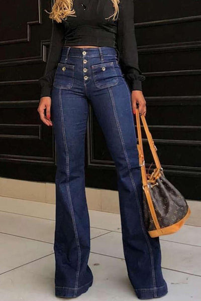 Stylish High-Waisted Jeans