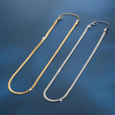 Solara Herringbone Necklace