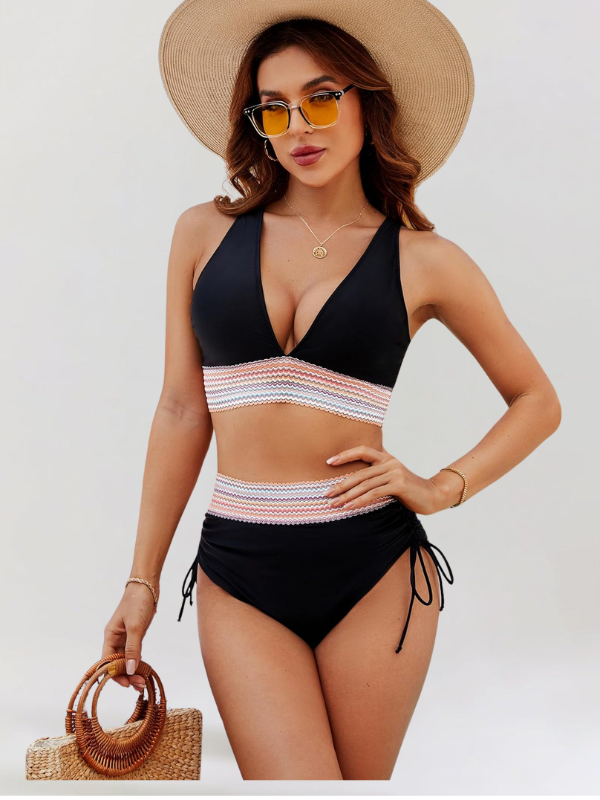 Bikini-High-Waisted Set with Tummy Control