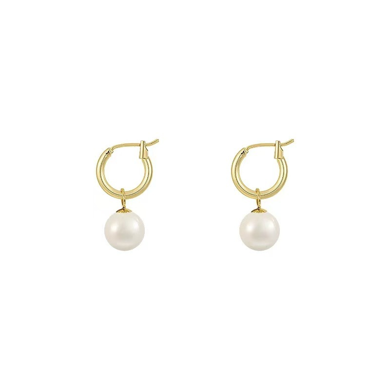 Evie – Elegant Earrings with Gold Beads