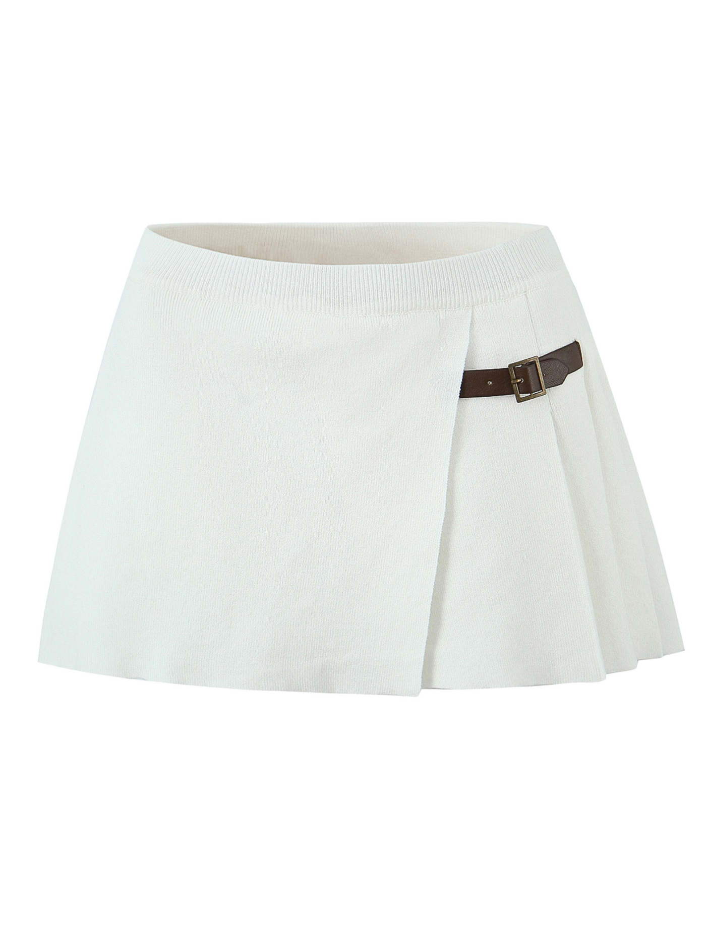 Cleo Knit Button-Up And Mini Skirt Set