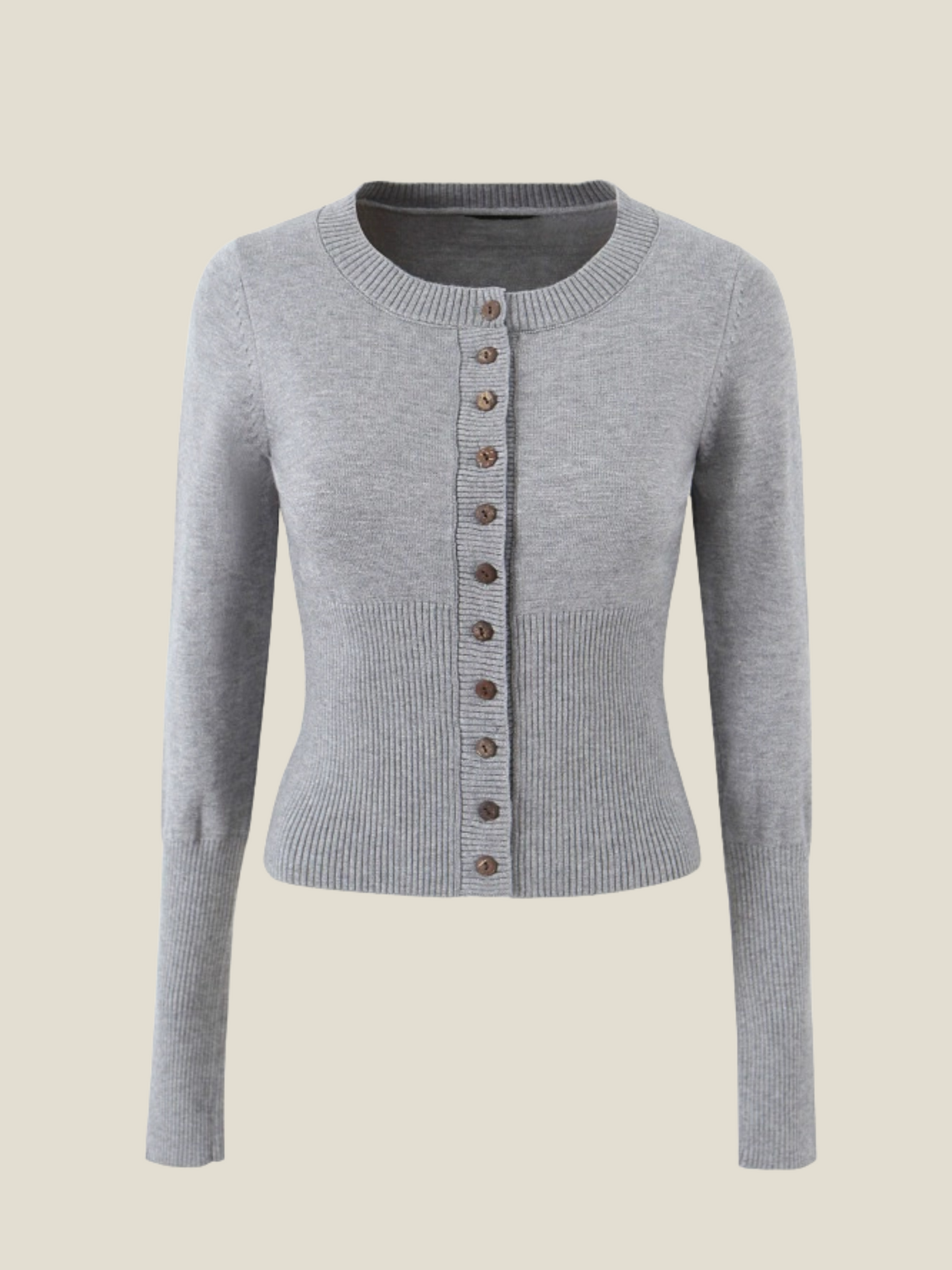 Cleo Knit Button-Up And Mini Skirt Set