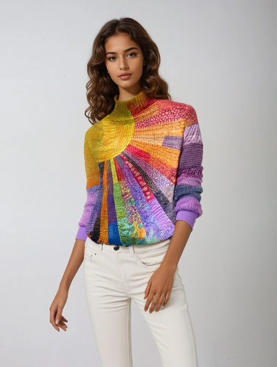 Sheila – High-Neck Statement Sweater