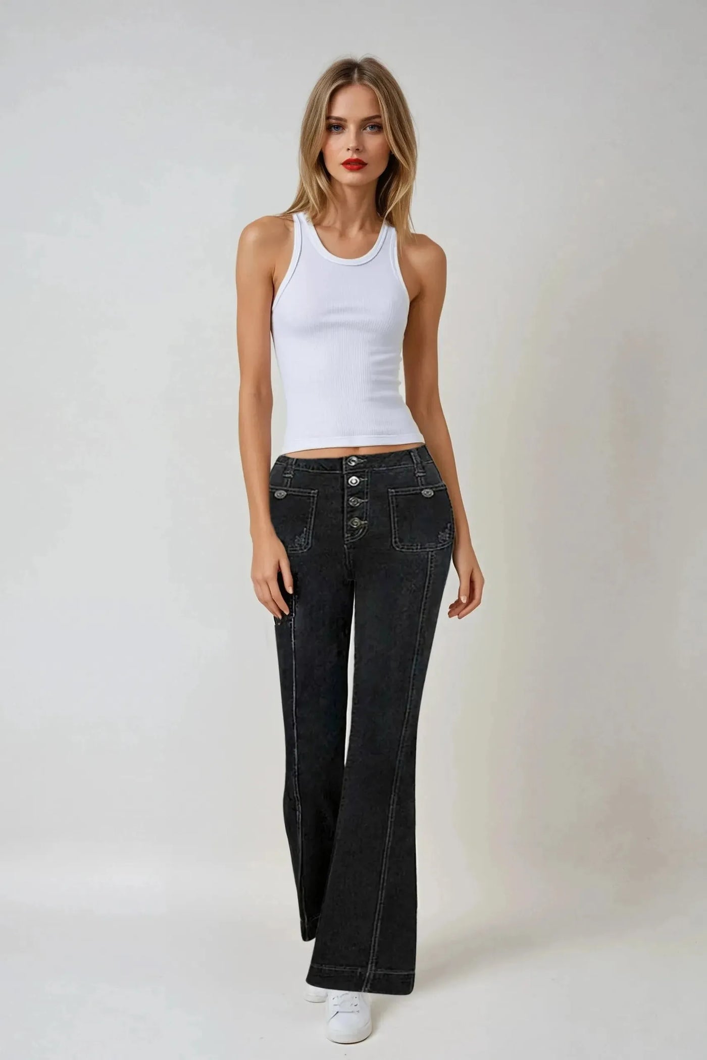 Stylish High-Waisted Jeans