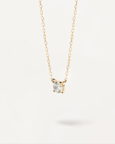 Lustre Solitaire Necklace