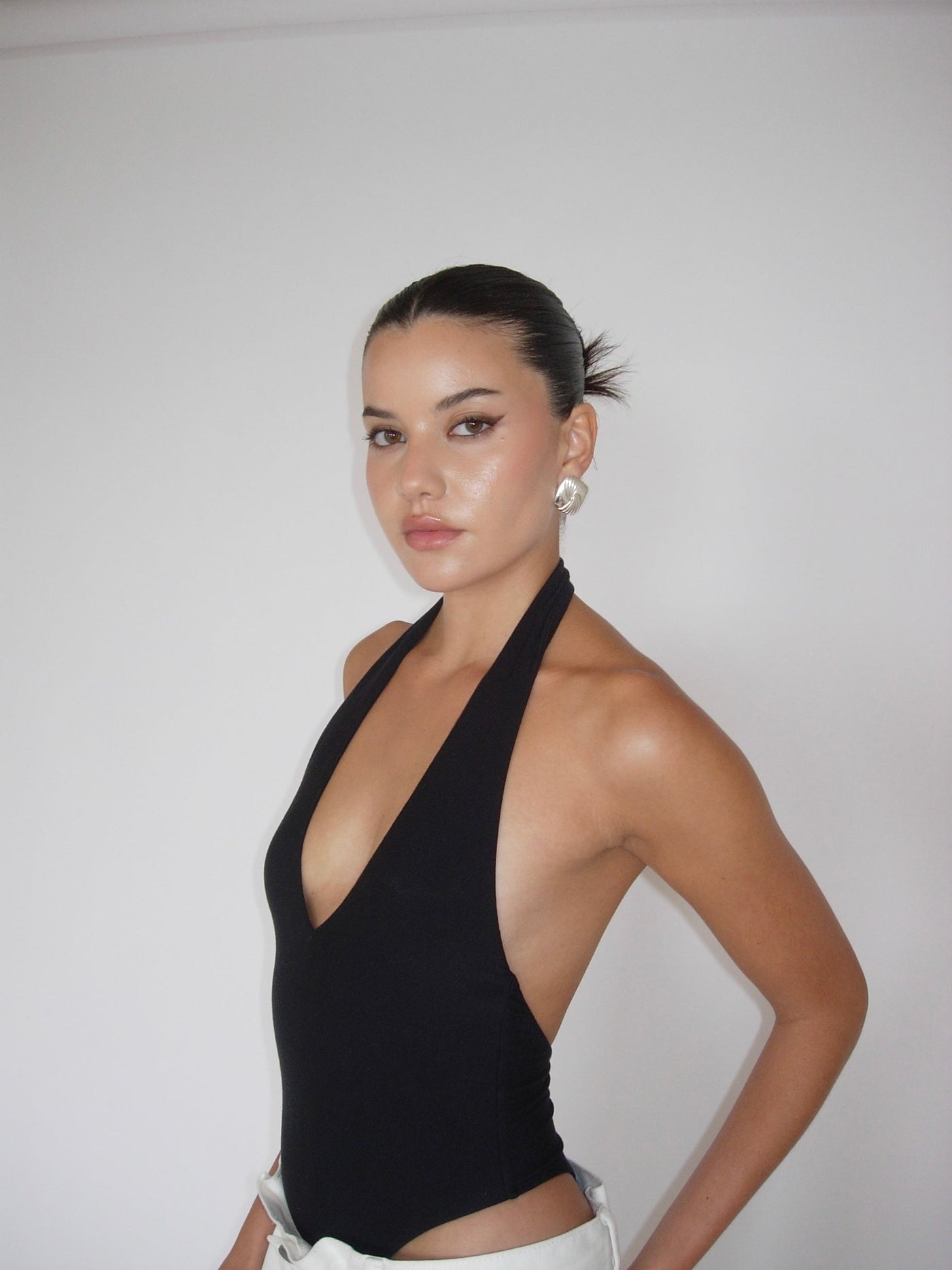 Silver Tarn Twist Earrings