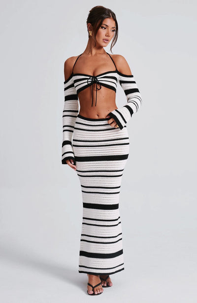 Coastal Rhythm Knit Two-Piece Set