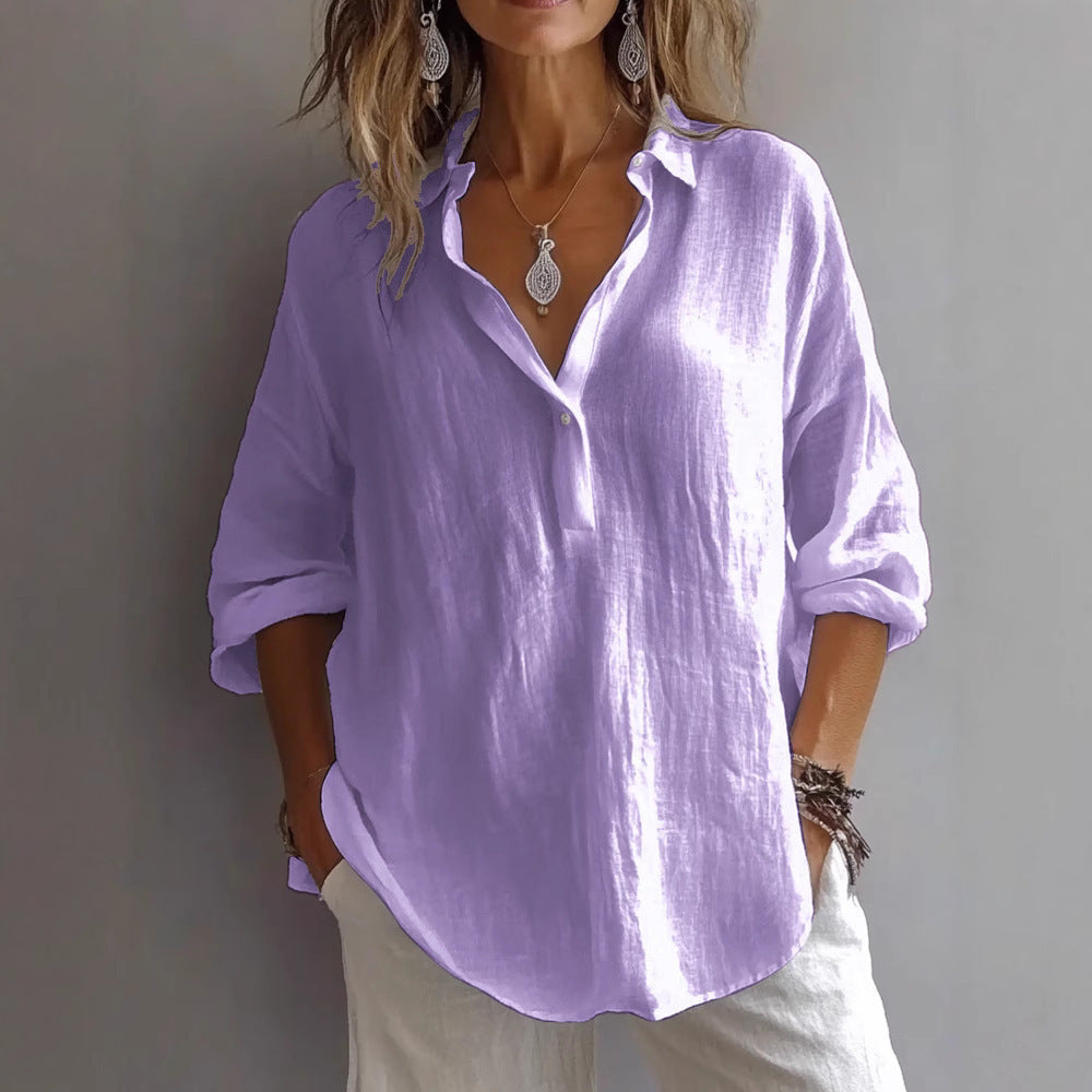 Annika | Airy Linen Blouse