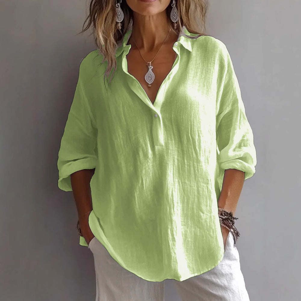 Annika | Airy Linen Blouse
