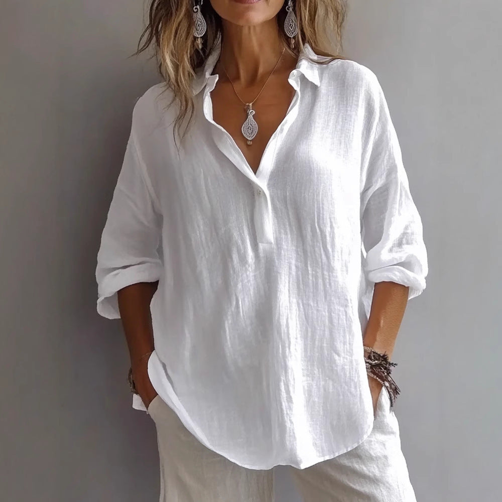 Annika | Airy Linen Blouse