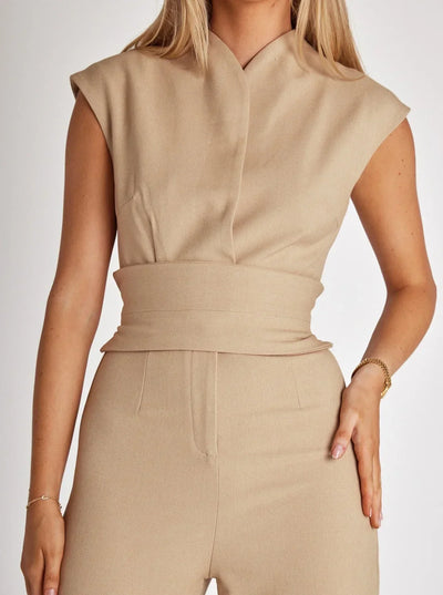 Sculpted Muse Tailored Jumpsuit