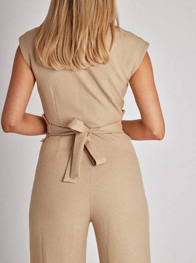 Sculpted Muse Tailored Jumpsuit