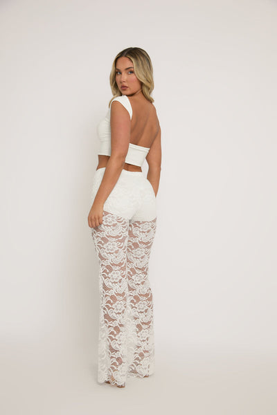 Lace Mirage Flare Pants