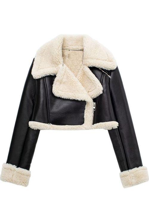 Premium Shearling Biker Jacket