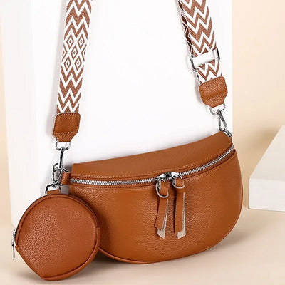 Hayley | Refined Leather Shoulder Bag