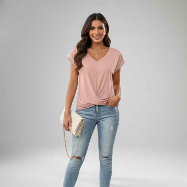 AMY V-NECK TOP