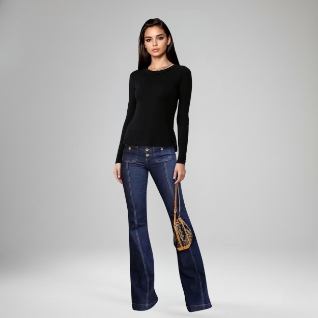Stylish High-Waisted Jeans