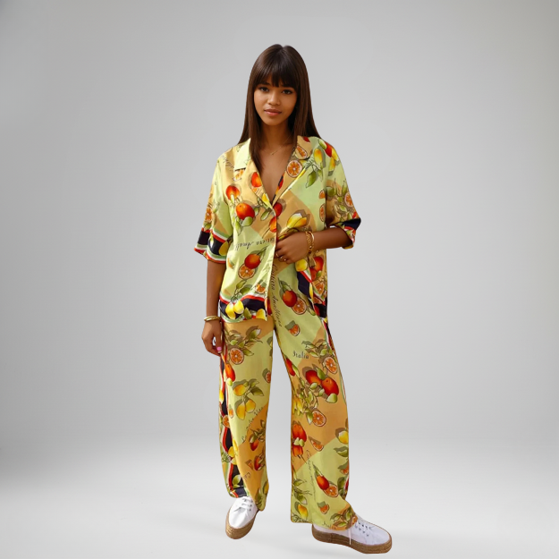Amaya Lemon Print Set