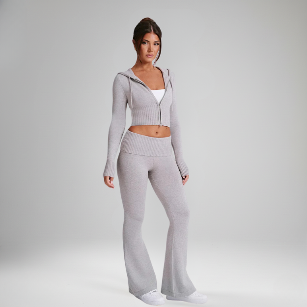 Grey Skylar Knit Set