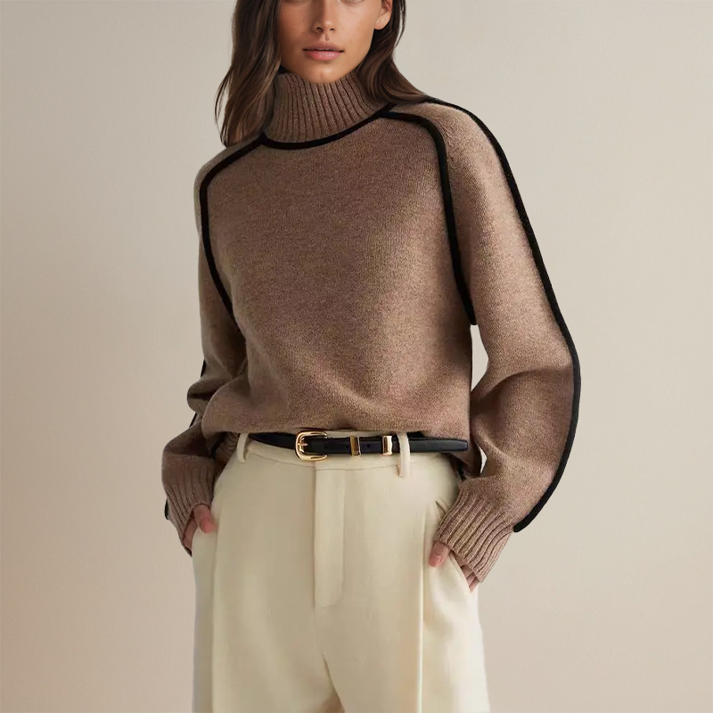 Malia | Chic Designer Turtleneck Knit