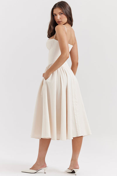 Maissa - Elegant Sleevelss Midi Dress