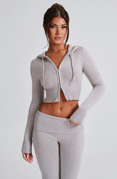 Grey Skylar Knit Set